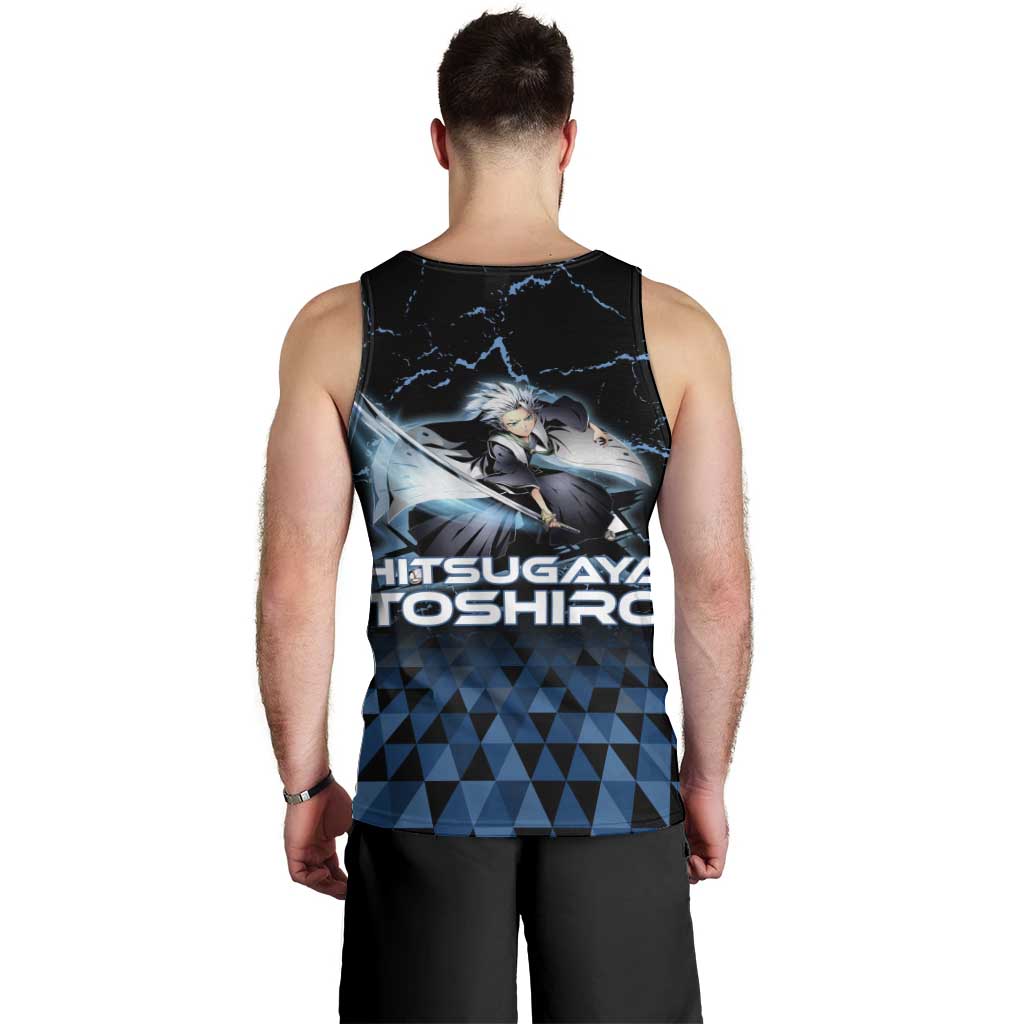 Hitsugaya Toshiro Bleach Men Tank Top Ice Element Anime Crystal Style
