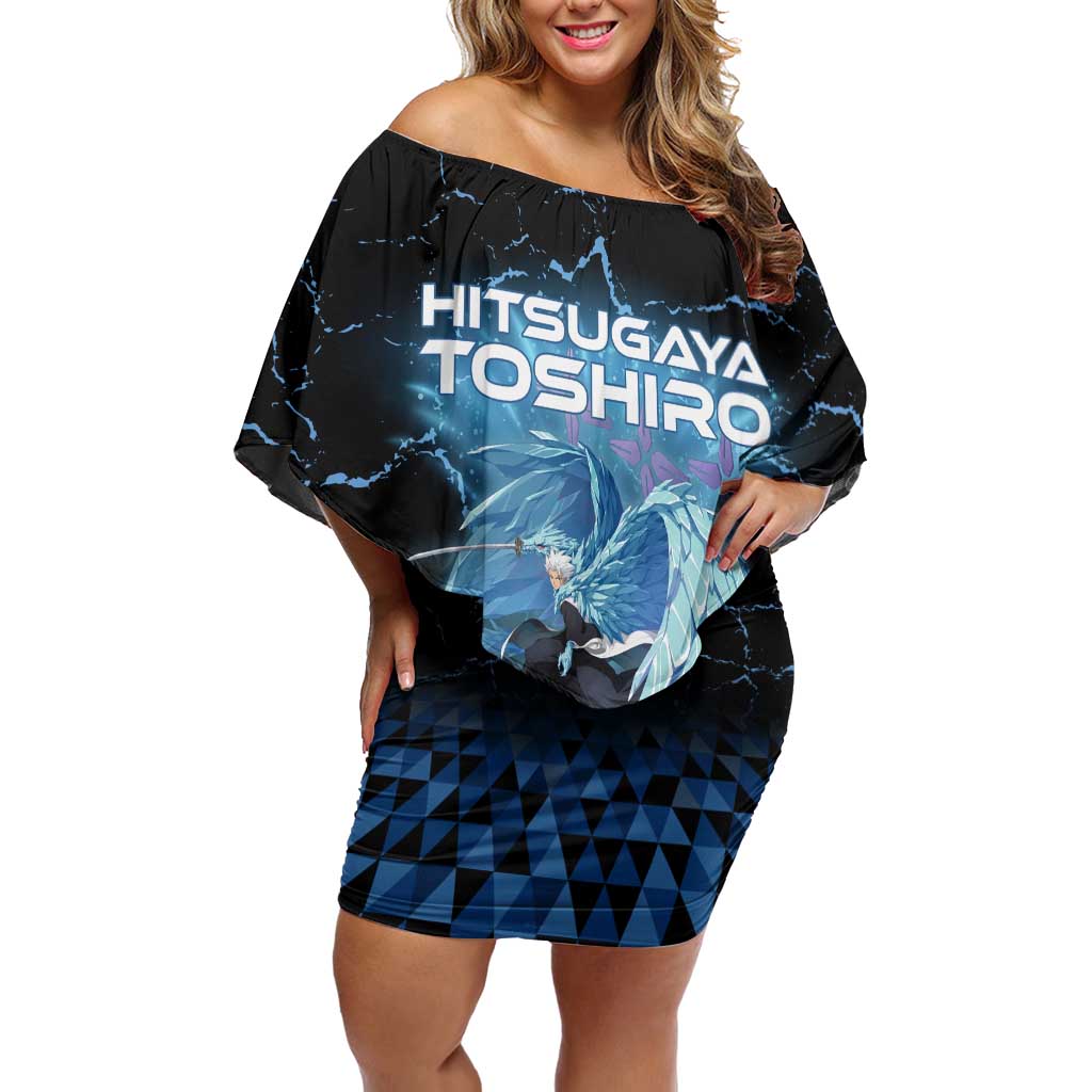 Hitsugaya Toshiro Bleach Off Shoulder Short Dress Ice Element Anime Crystal Style