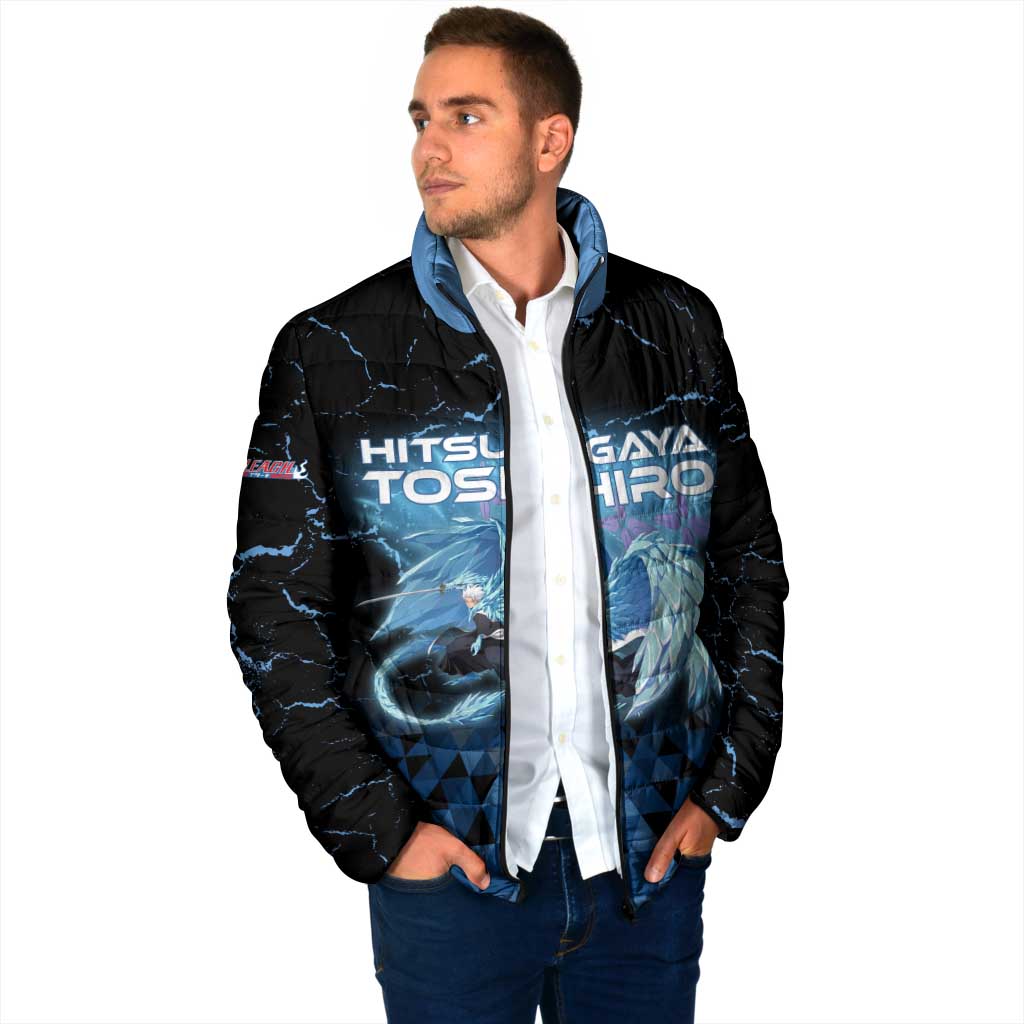 Hitsugaya Toshiro Bleach Padded Jacket Ice Element Anime Crystal Style