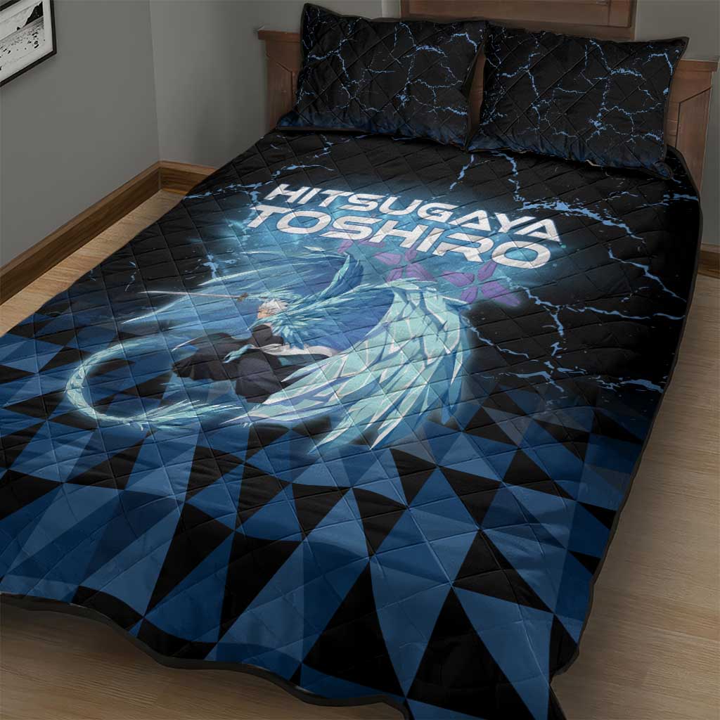 Hitsugaya Toshiro Bleach Quilt Bed Set Ice Element Anime Crystal Style