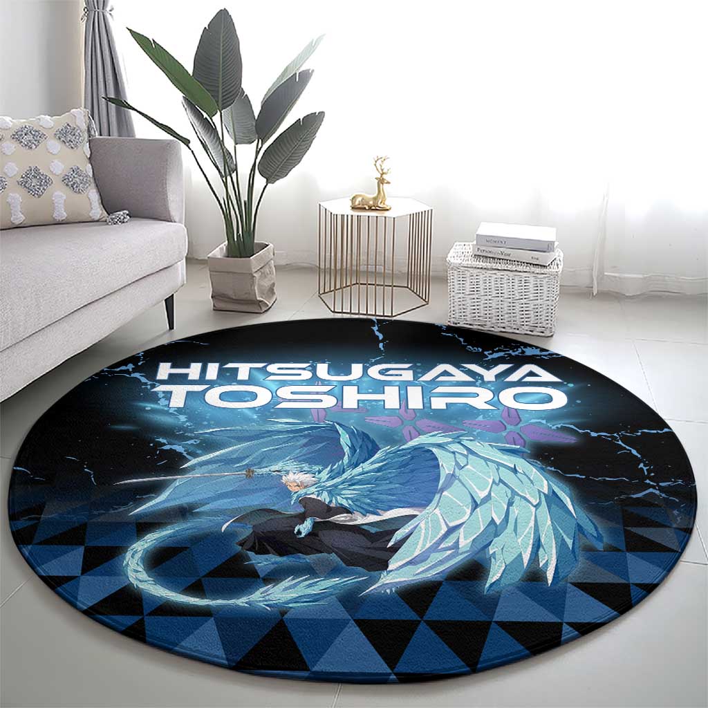 Hitsugaya Toshiro Bleach Round Carpet Ice Element Anime Crystal Style