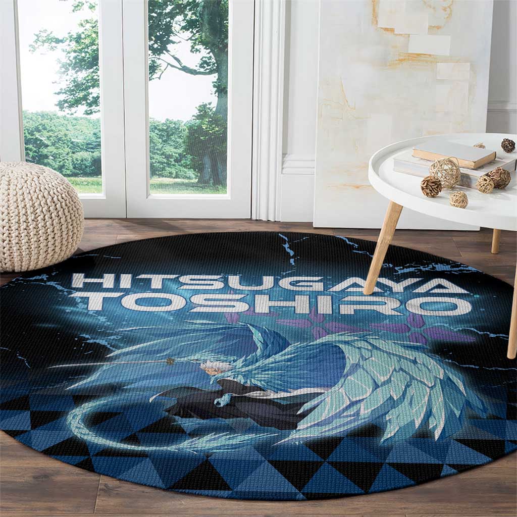 Hitsugaya Toshiro Bleach Round Carpet Ice Element Anime Crystal Style