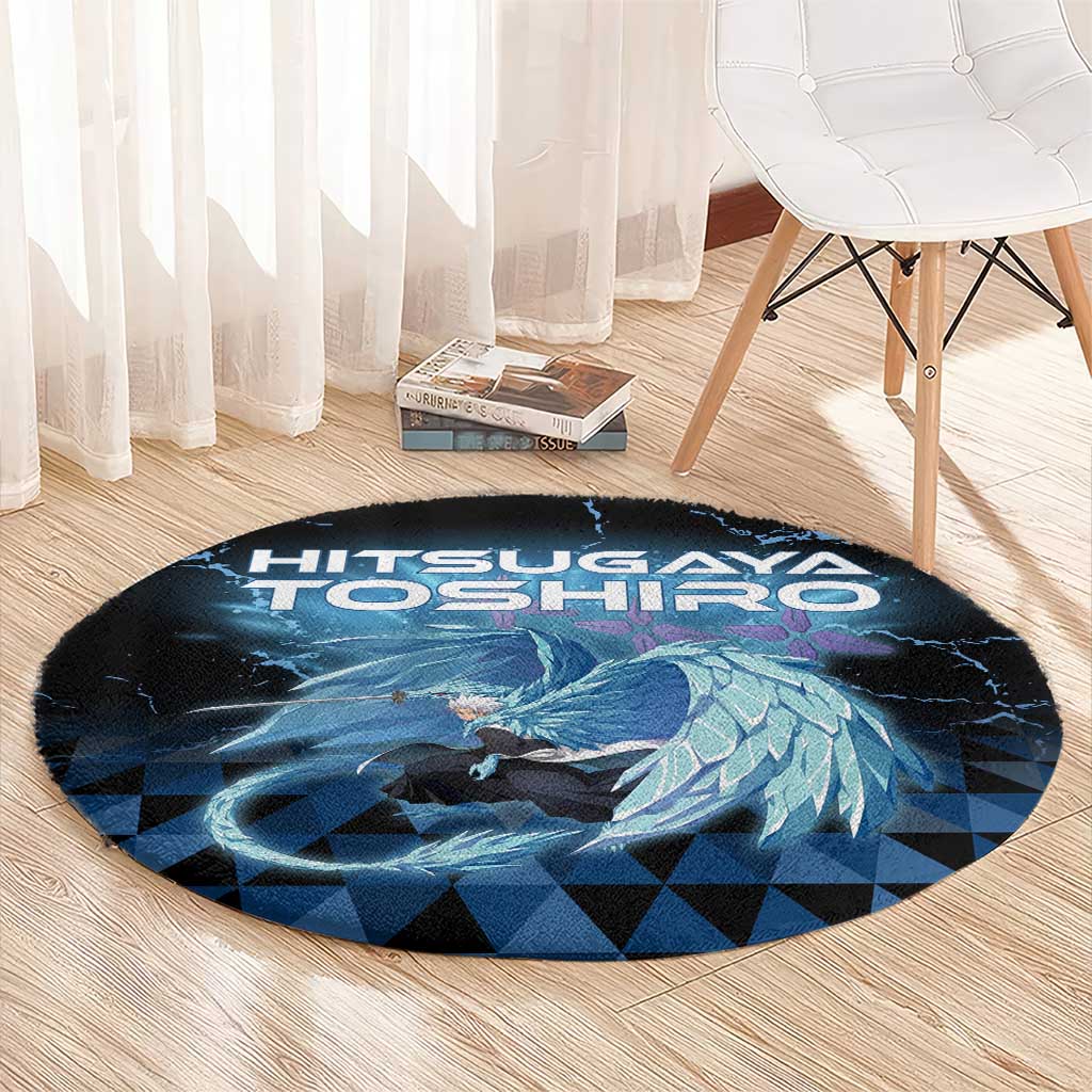 Hitsugaya Toshiro Bleach Round Carpet Ice Element Anime Crystal Style
