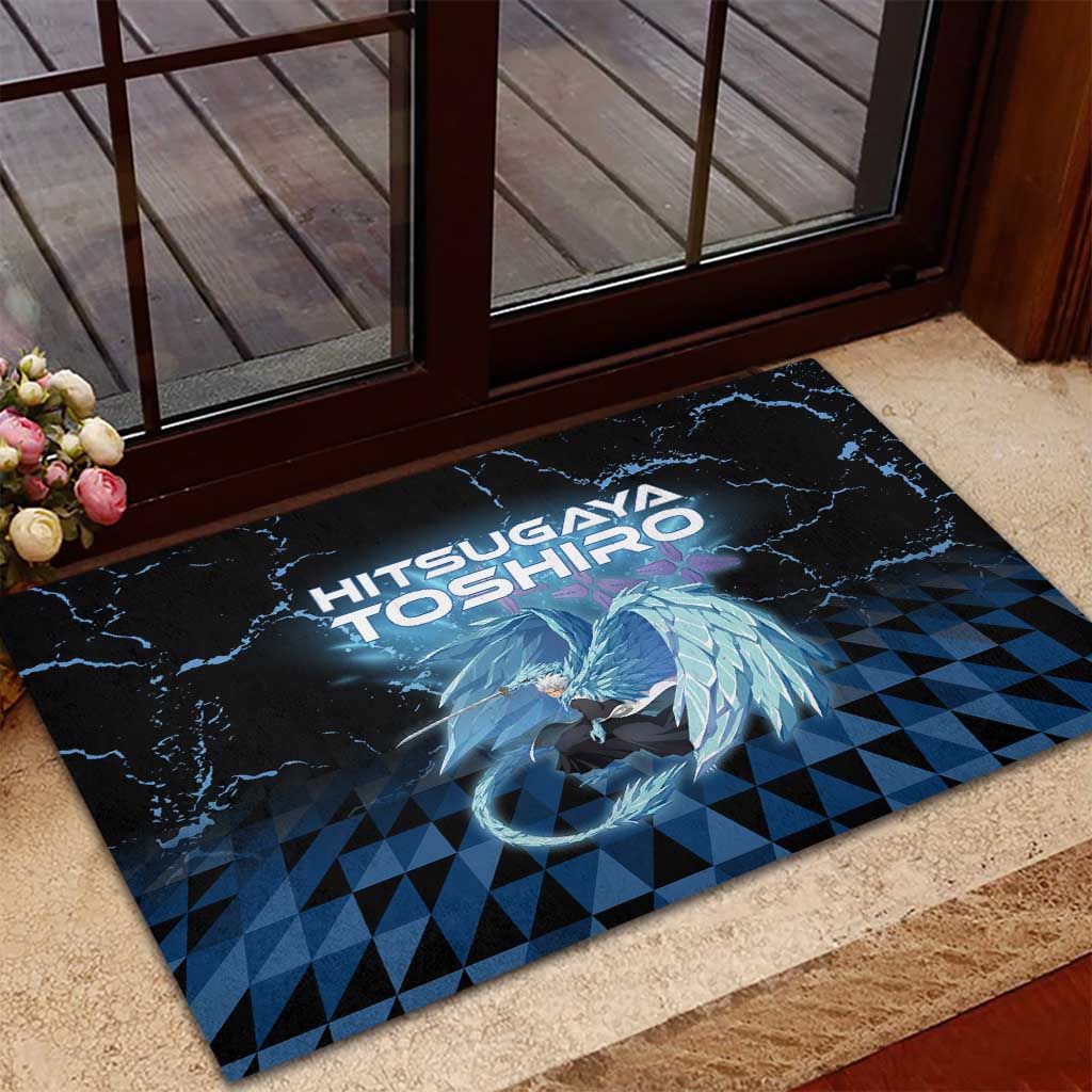 Hitsugaya Toshiro Bleach Rubber Doormat Ice Element Anime Crystal Style