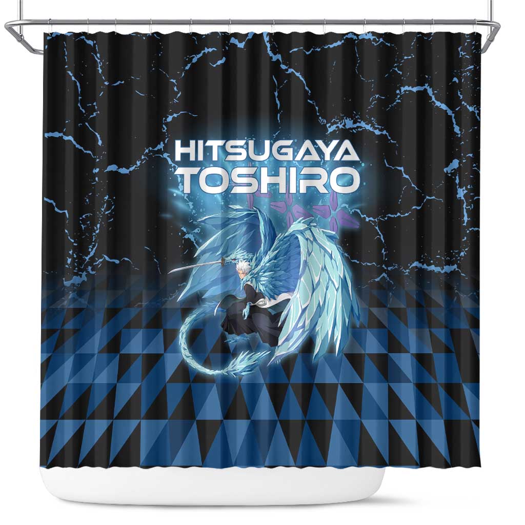 Hitsugaya Toshiro Bleach Shower Curtain Ice Element Anime Crystal Style