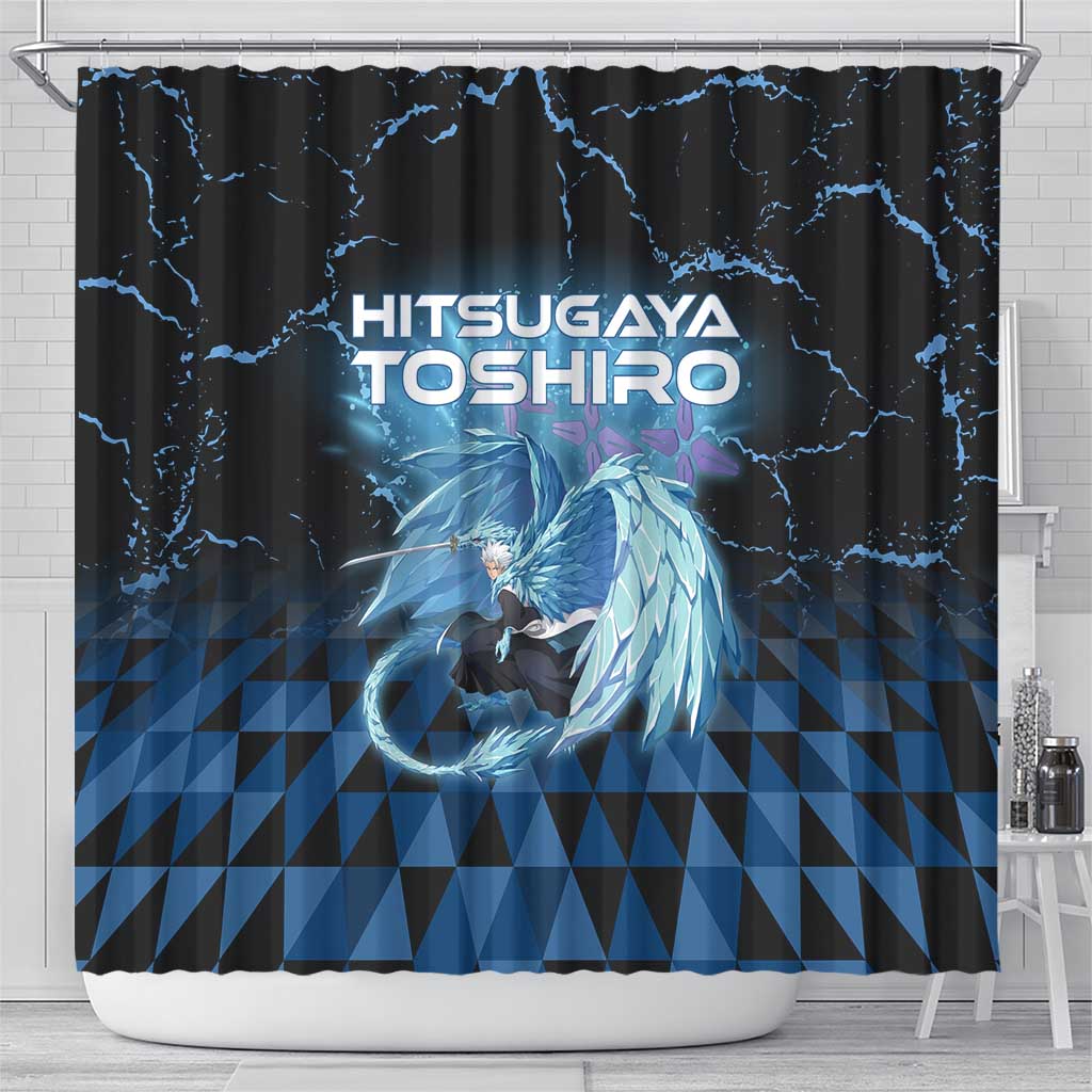 Hitsugaya Toshiro Bleach Shower Curtain Ice Element Anime Crystal Style