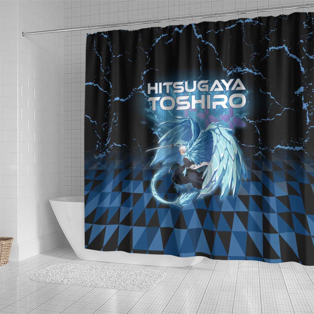 Hitsugaya Toshiro Bleach Shower Curtain Ice Element Anime Crystal Style