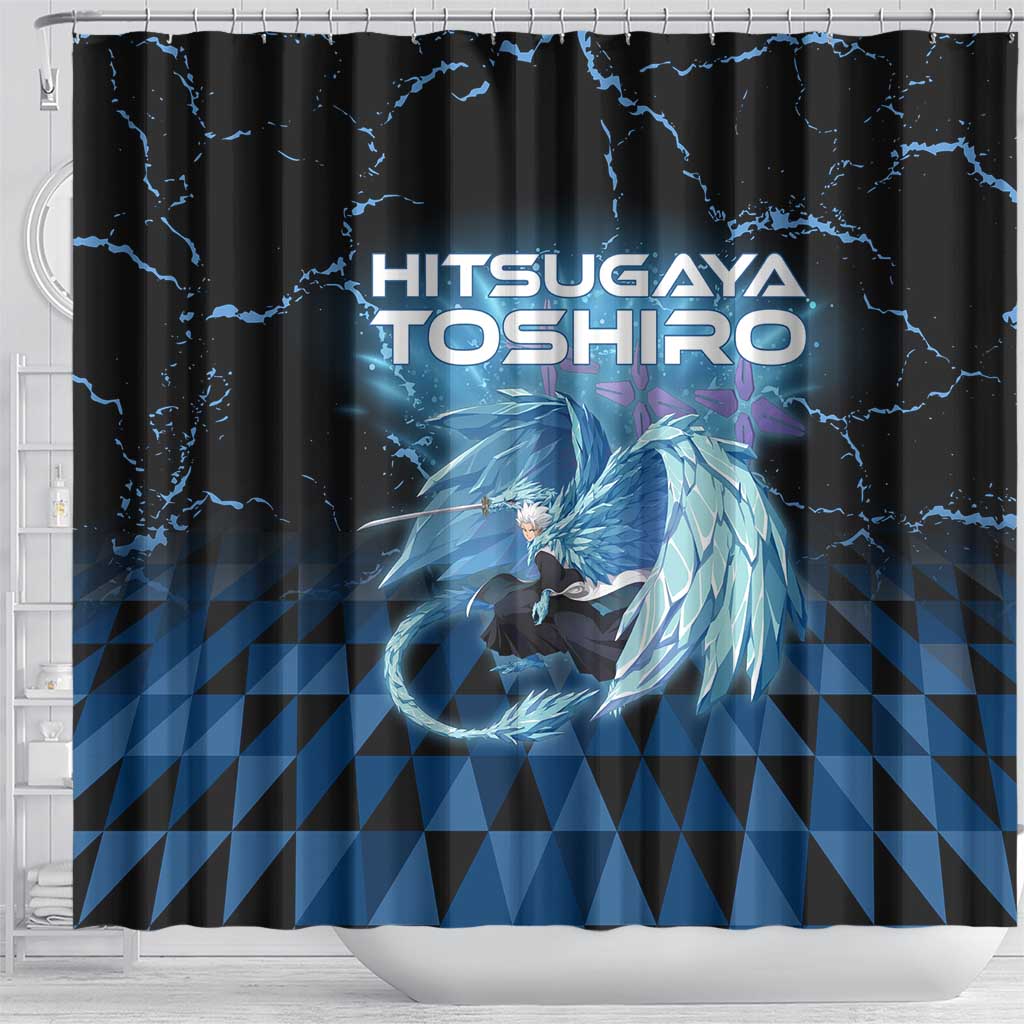 Hitsugaya Toshiro Bleach Shower Curtain Ice Element Anime Crystal Style