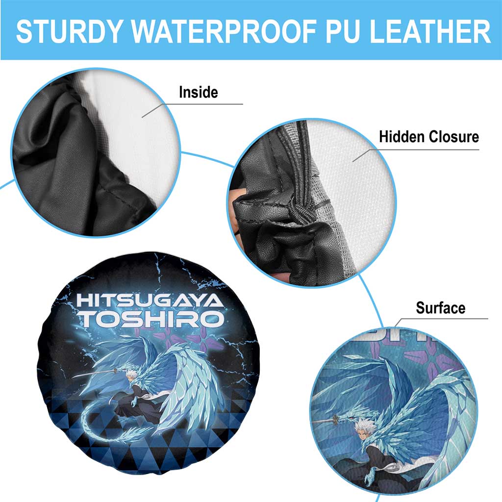 Hitsugaya Toshiro Bleach Spare Tire Cover Ice Element Anime Crystal Style