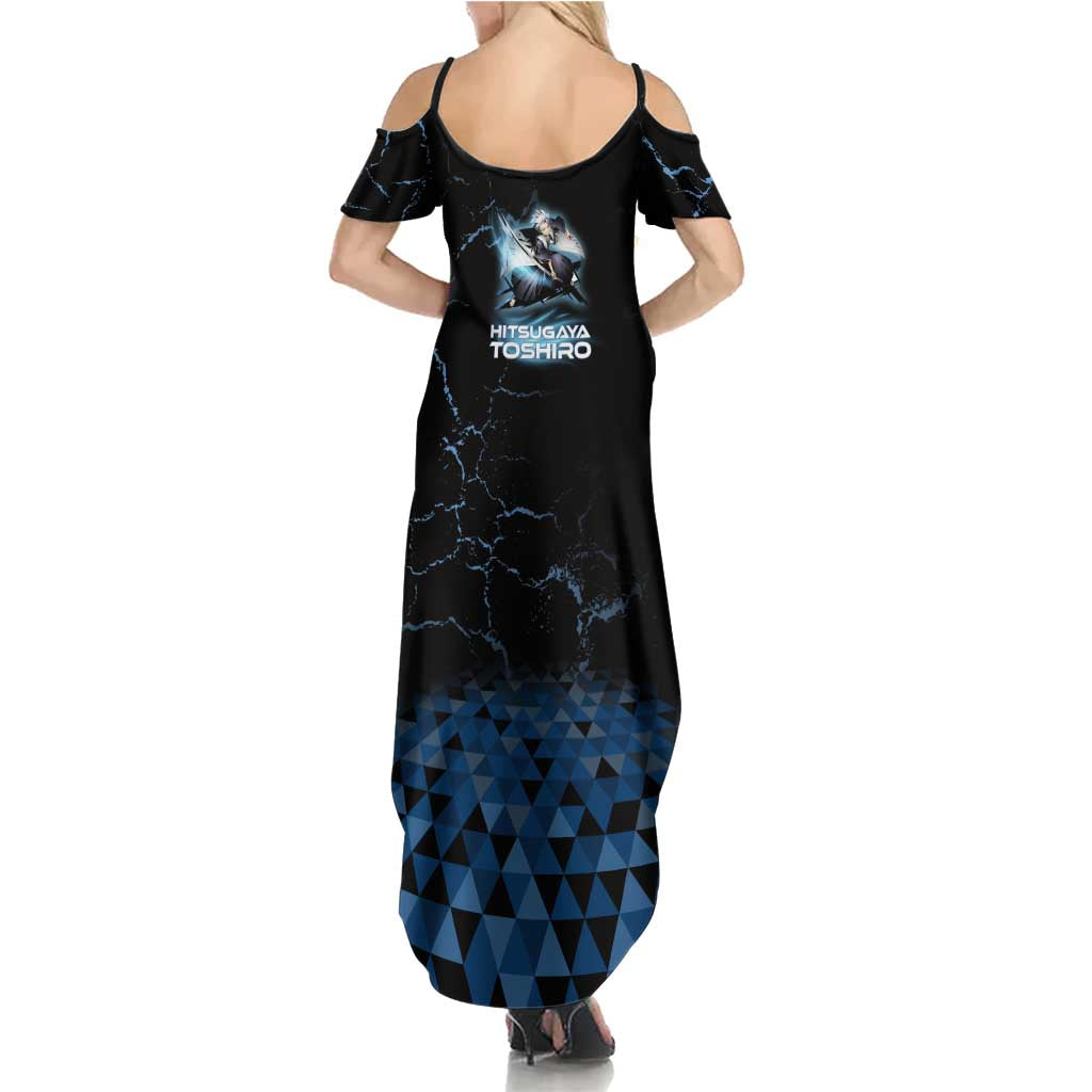 Hitsugaya Toshiro Bleach Summer Maxi Dress Ice Element Anime Crystal Style