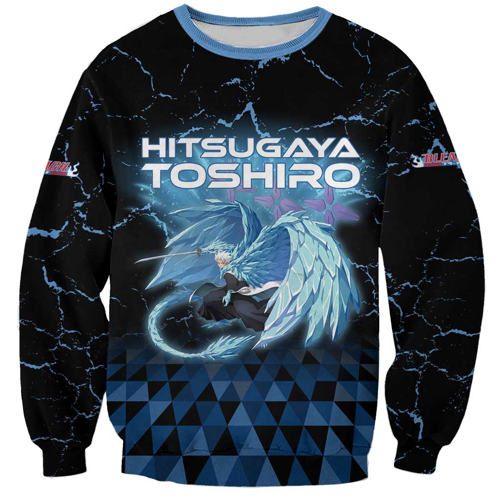 Hitsugaya Toshiro Bleach Sweatshirt Ice Element Anime Crystal Style