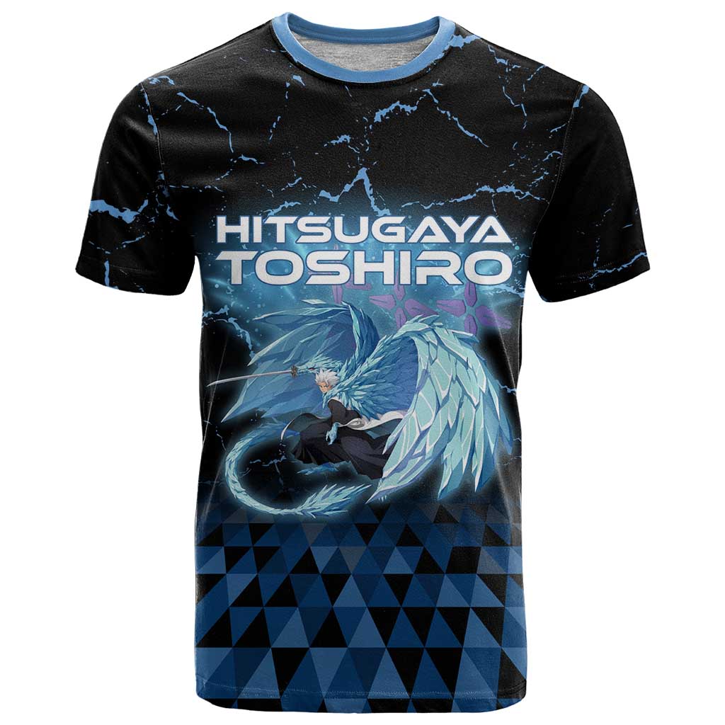 Hitsugaya Toshiro Bleach T Shirt Ice Element Anime Crystal Style