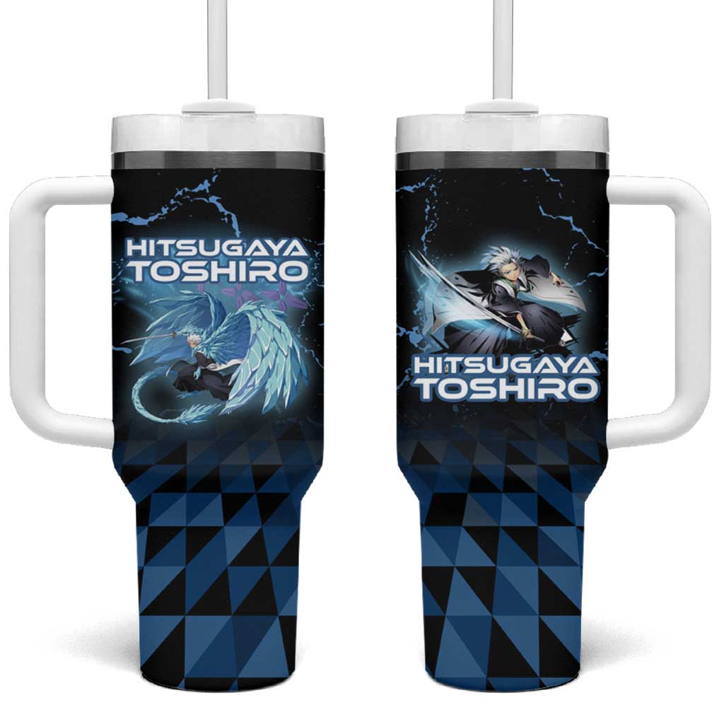 Hitsugaya Toshiro Bleach Tumbler With Handle Ice Element Anime Crystal Style