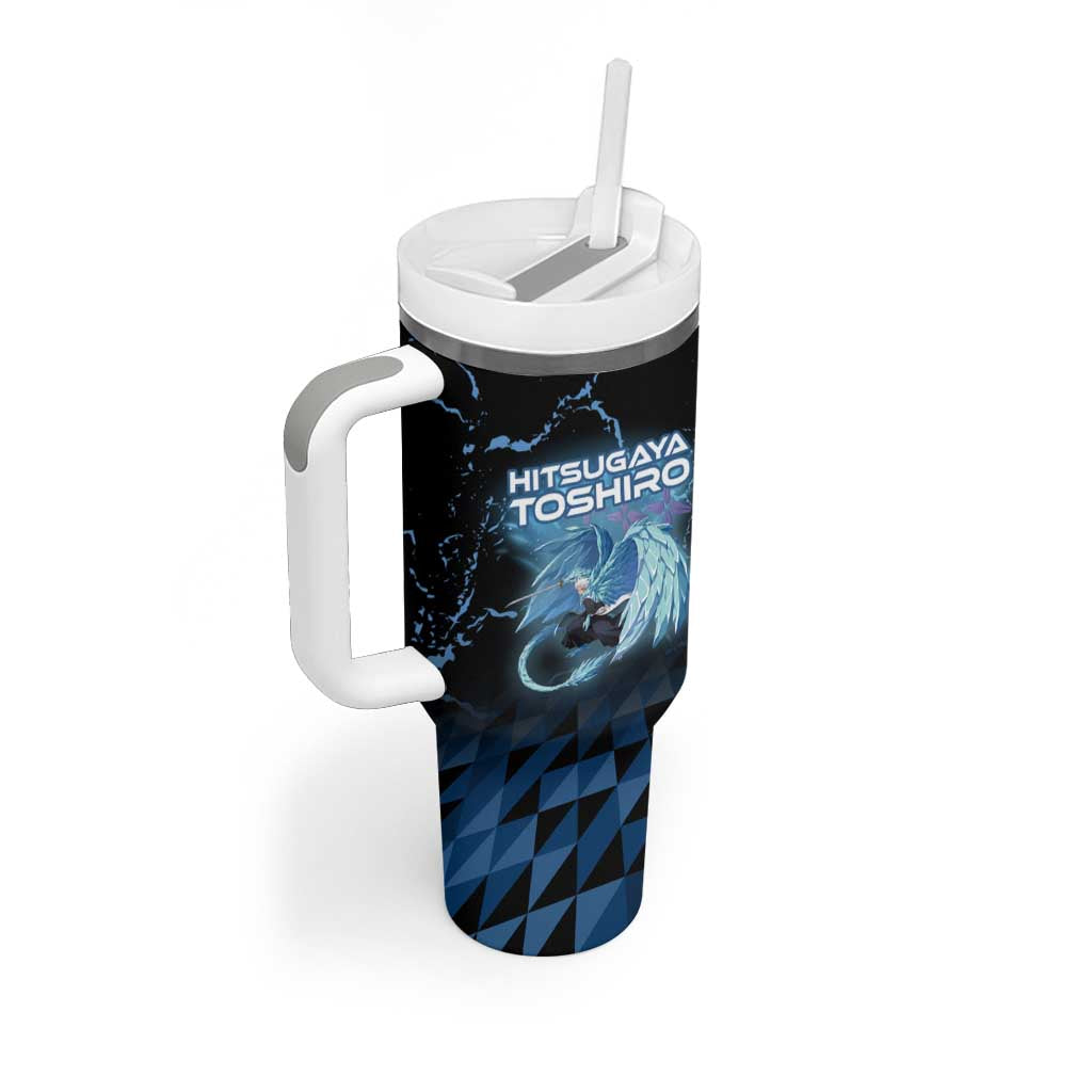 Hitsugaya Toshiro Bleach Tumbler With Handle Ice Element Anime Crystal Style