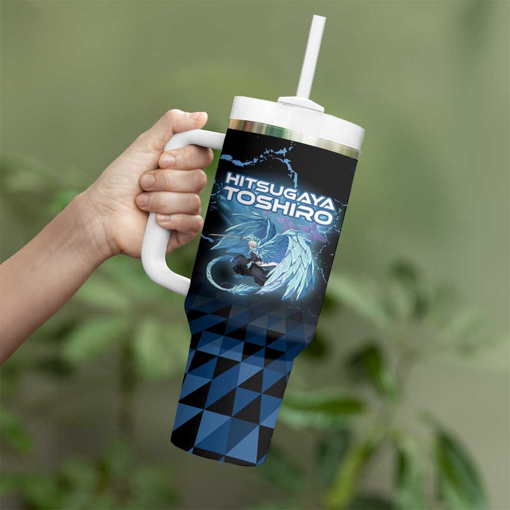Hitsugaya Toshiro Bleach Tumbler With Handle Ice Element Anime Crystal Style
