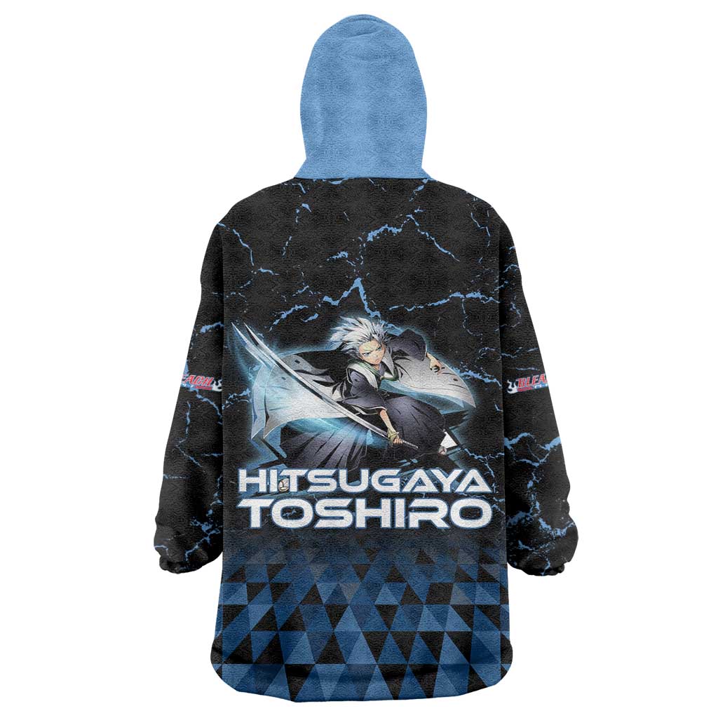 Hitsugaya Toshiro Bleach Wearable Blanket Hoodie Ice Element Anime Crystal Style
