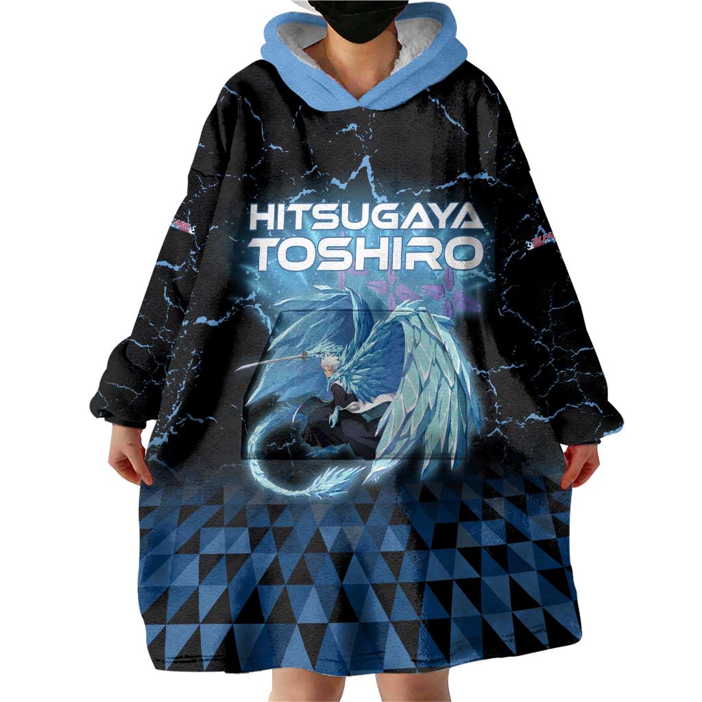 Hitsugaya Toshiro Bleach Wearable Blanket Hoodie Ice Element Anime Crystal Style
