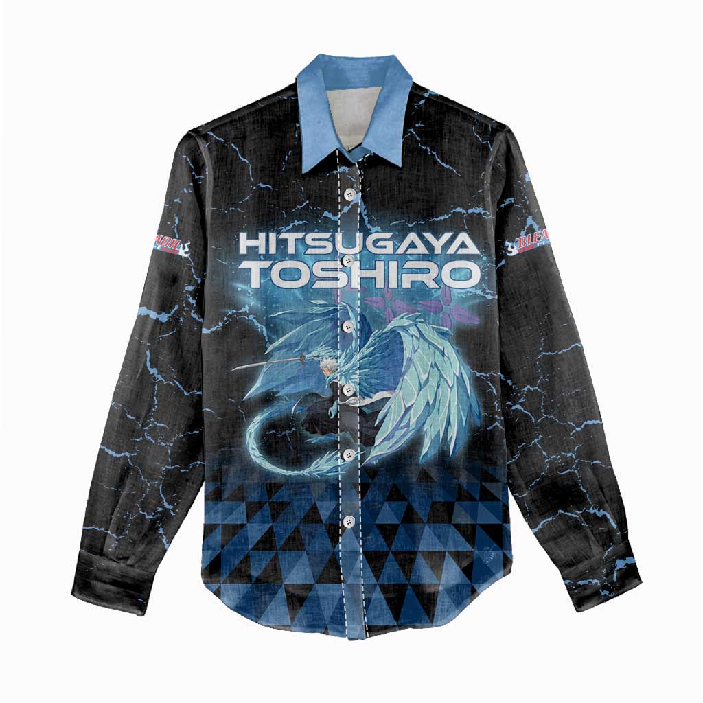 Hitsugaya Toshiro Bleach Women Casual Shirt Ice Element Anime Crystal Style