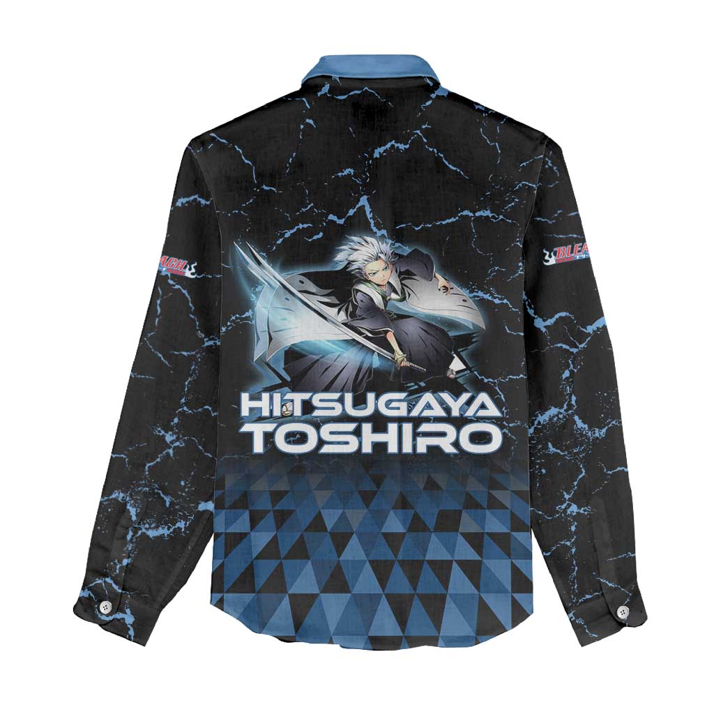 Hitsugaya Toshiro Bleach Women Casual Shirt Ice Element Anime Crystal Style