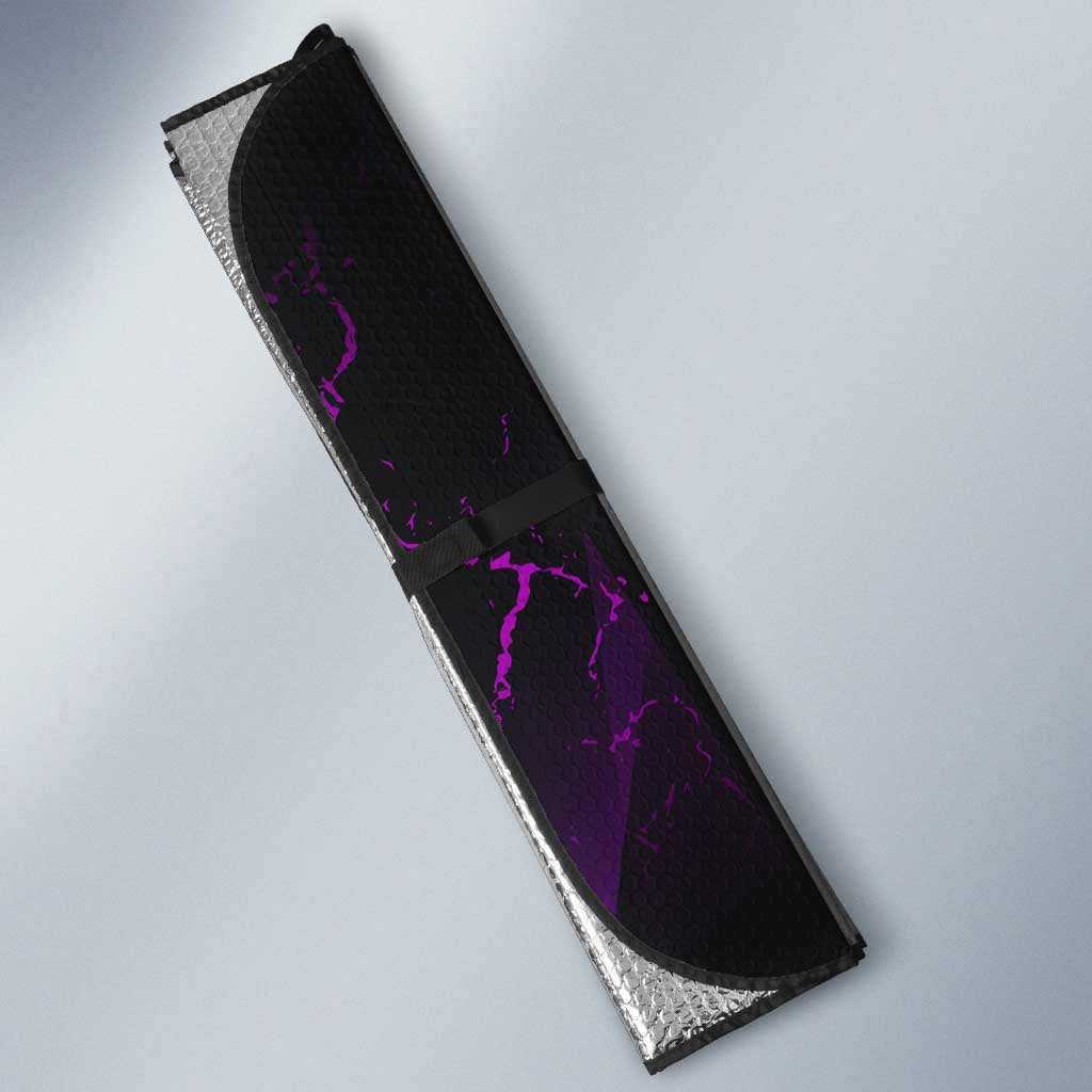 Sosuke Aizen Auto Sun Shade Neon Purple Anime Energy Aura Illustration