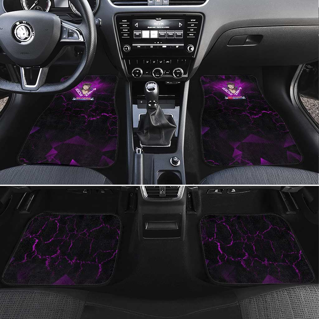 Sosuke Aizen Car Mats Neon Purple Anime Energy Aura Illustration