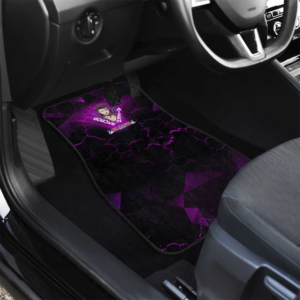 Sosuke Aizen Car Mats Neon Purple Anime Energy Aura Illustration