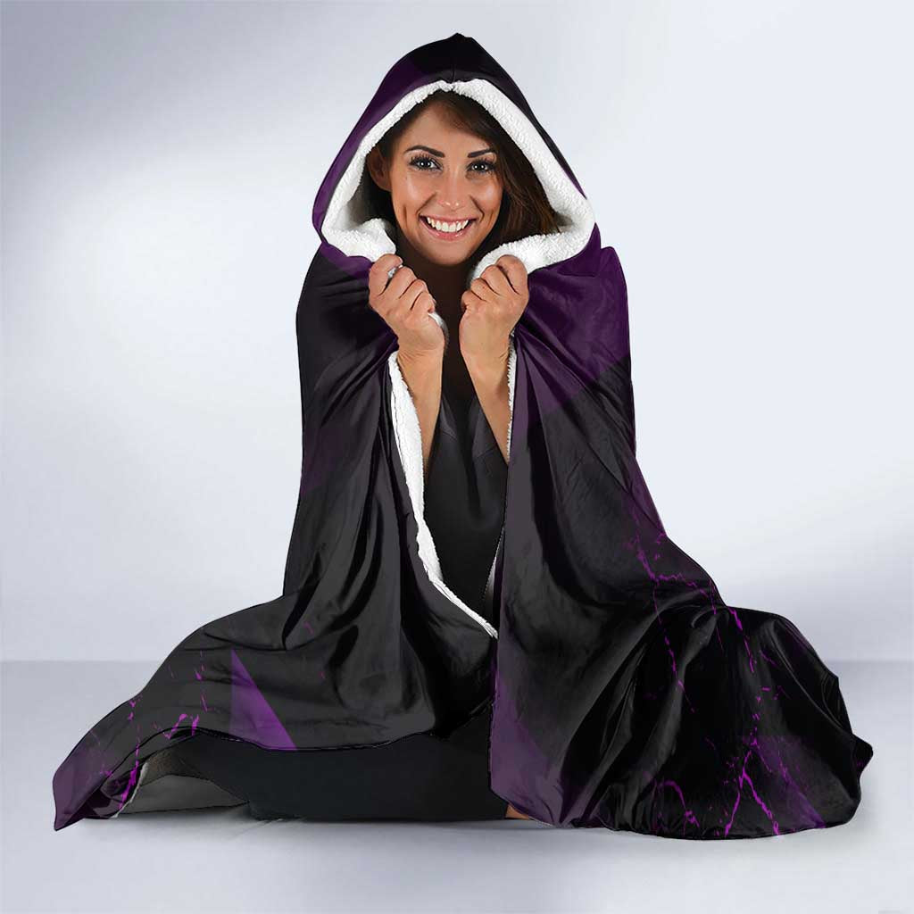 Sosuke Aizen Hooded Blanket Neon Purple Anime Energy Aura Illustration