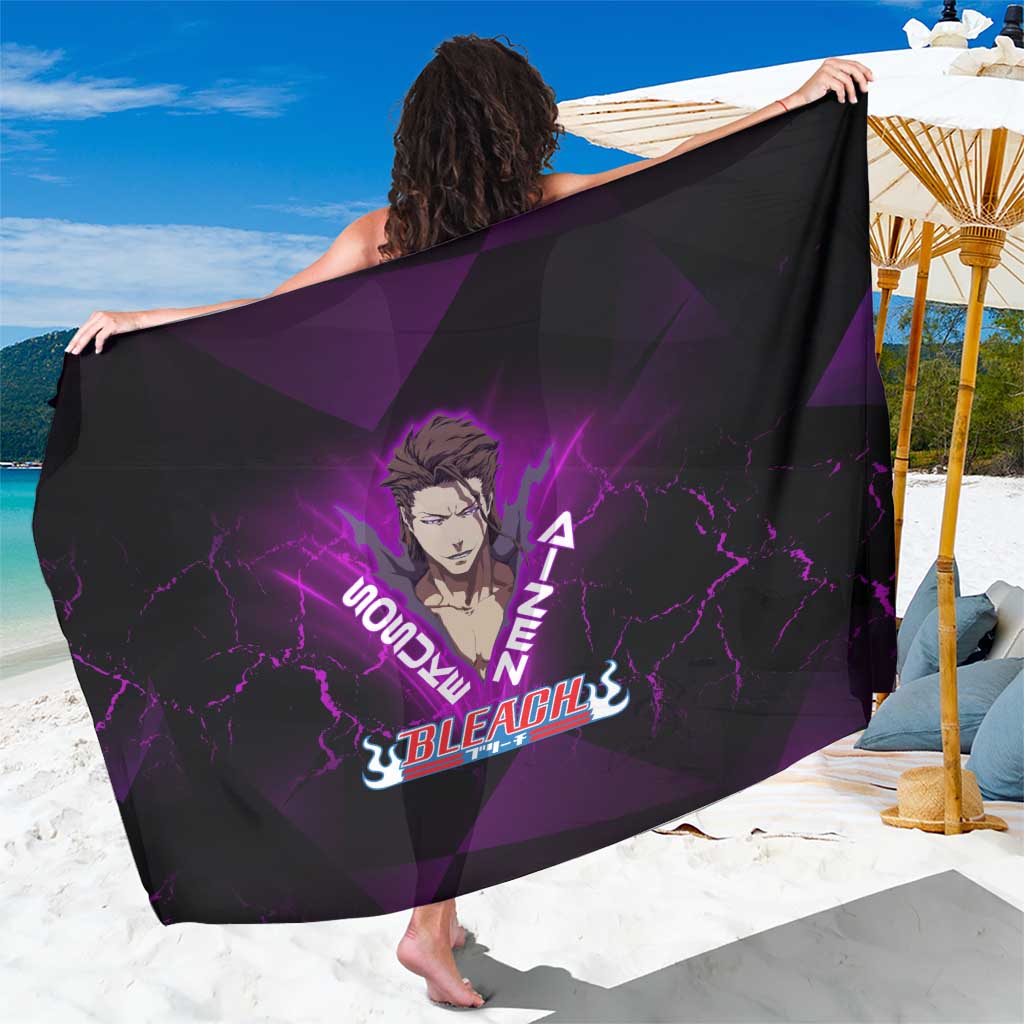 Sosuke Aizen Sarong Neon Purple Anime Energy Aura Illustration