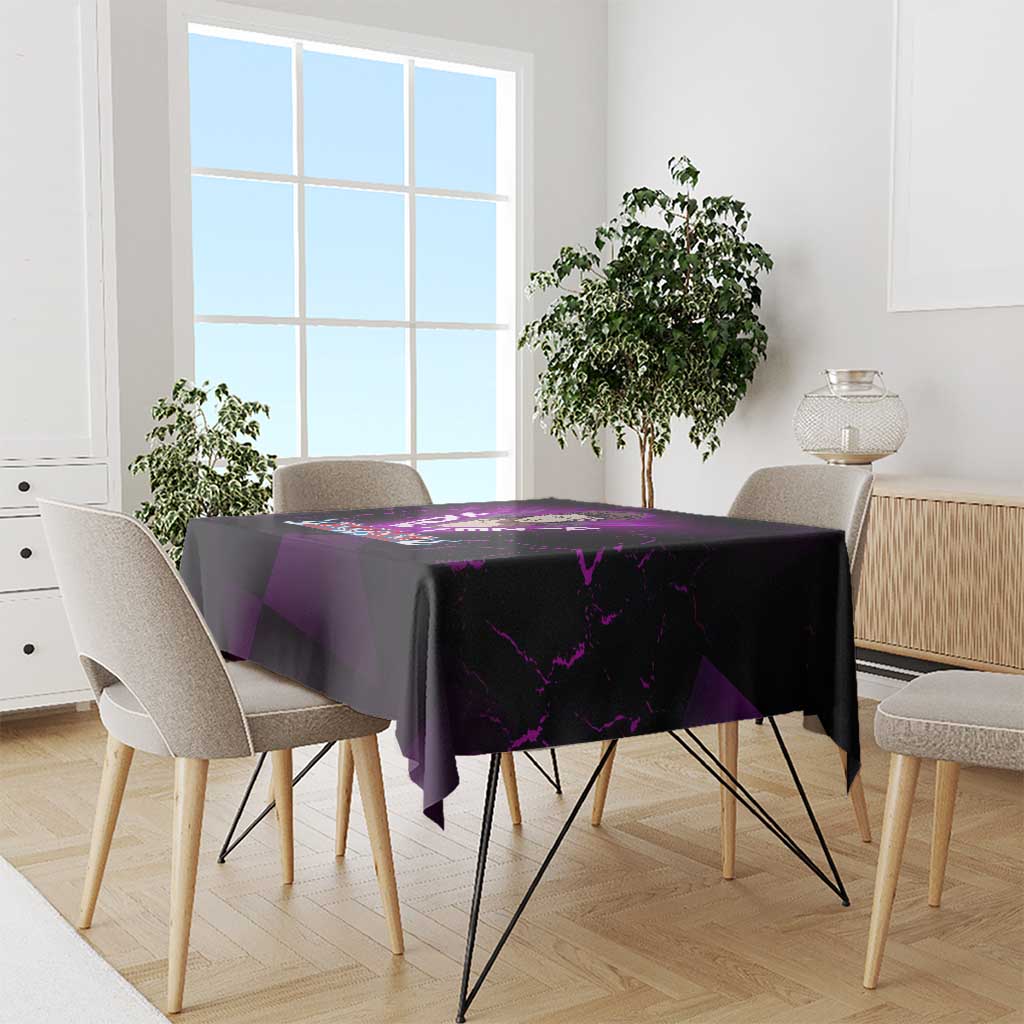 Sosuke Aizen Tablecloth Neon Purple Anime Energy Aura Illustration