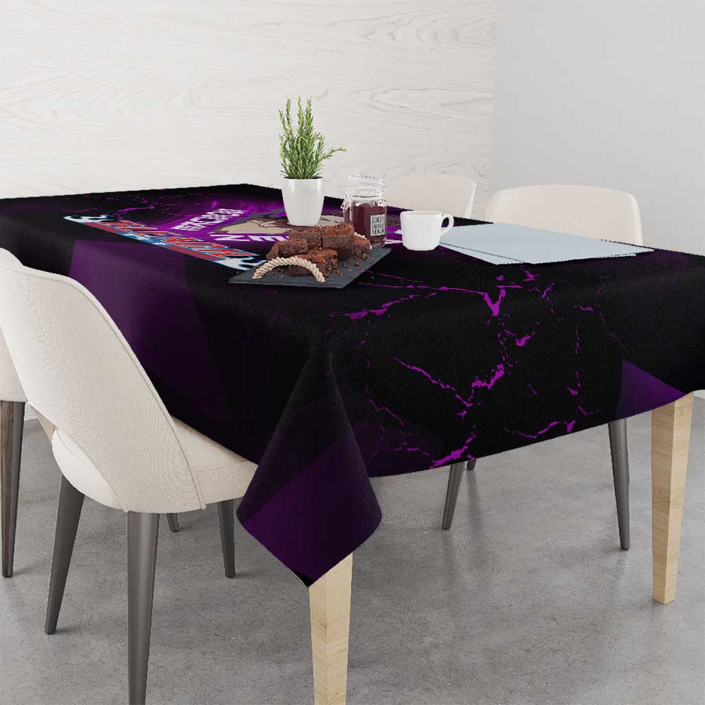 Sosuke Aizen Tablecloth Neon Purple Anime Energy Aura Illustration
