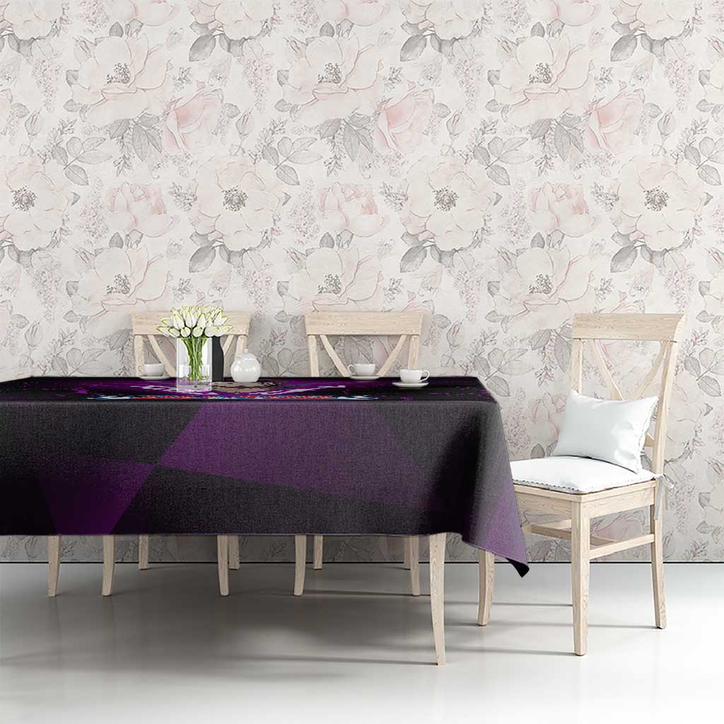 Sosuke Aizen Tablecloth Neon Purple Anime Energy Aura Illustration