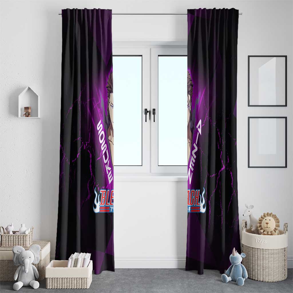 Sosuke Aizen Window Curtain Neon Purple Anime Energy Aura Illustration