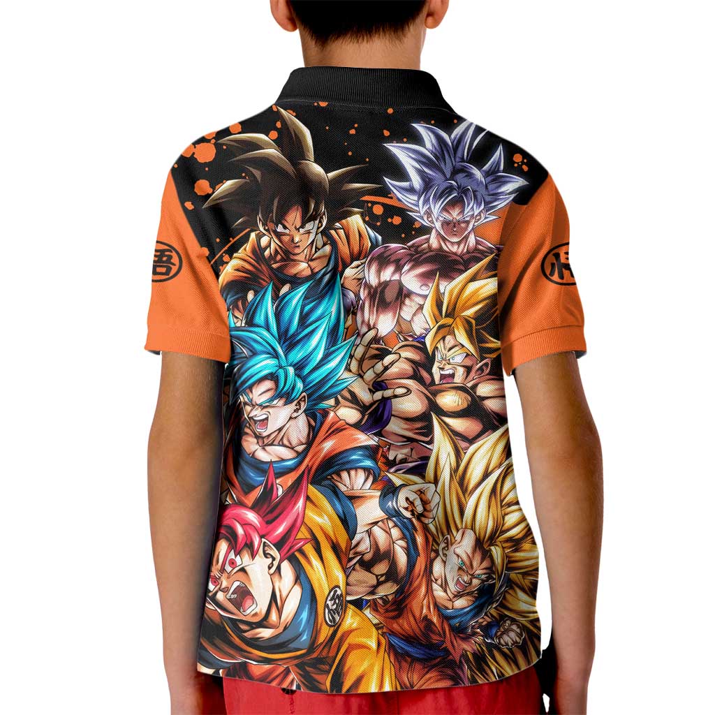 Son Goku - Dragon Ball Kid Polo Shirt Anime Style