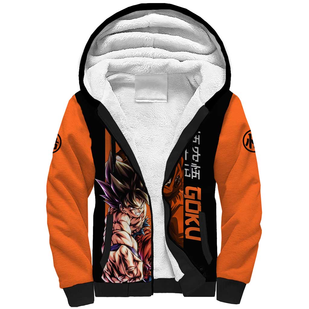 Son Goku - Dragon Ball Sherpa Hoodie Anime Style