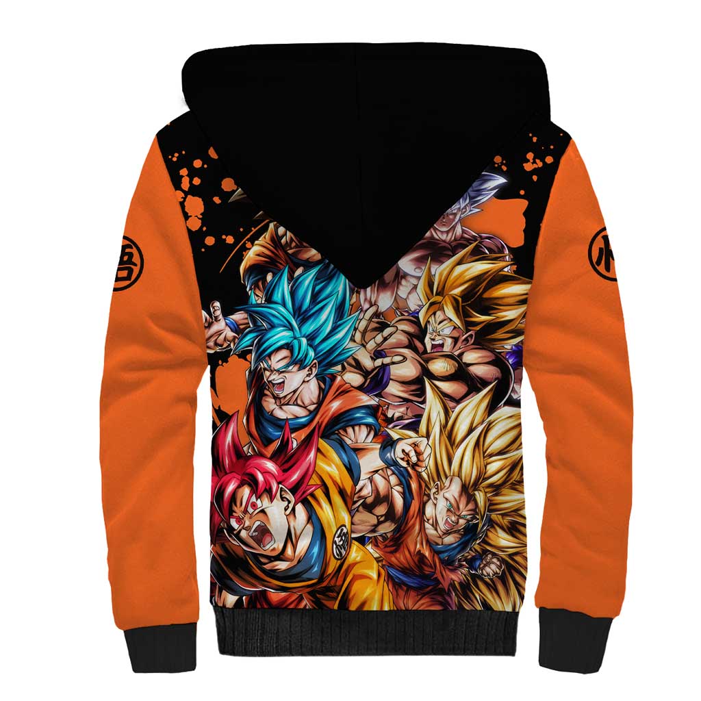 Son Goku - Dragon Ball Sherpa Hoodie Anime Style