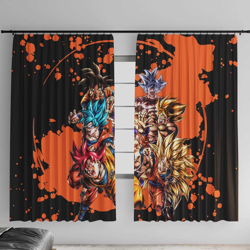 Son Goku - Dragon Ball Window Curtain Anime Style
