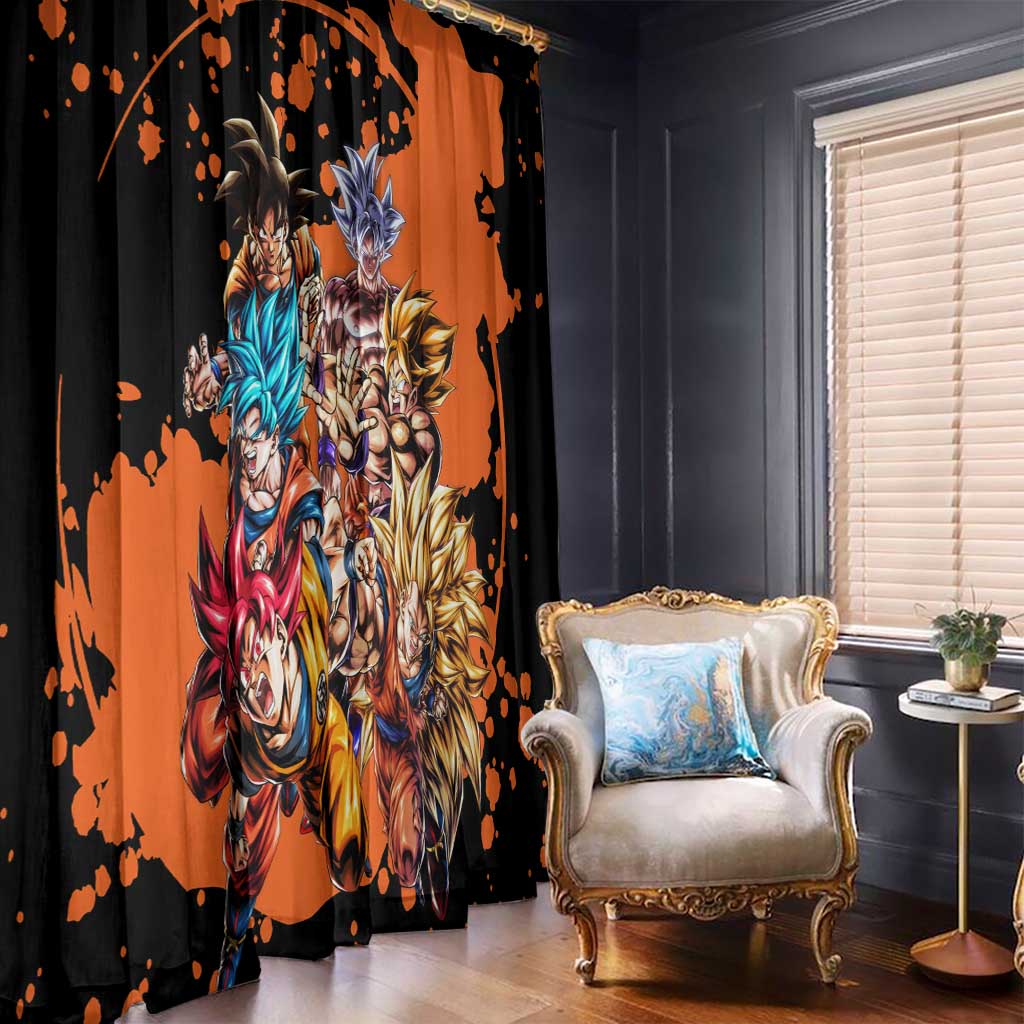 Son Goku - Dragon Ball Window Curtain Anime Style