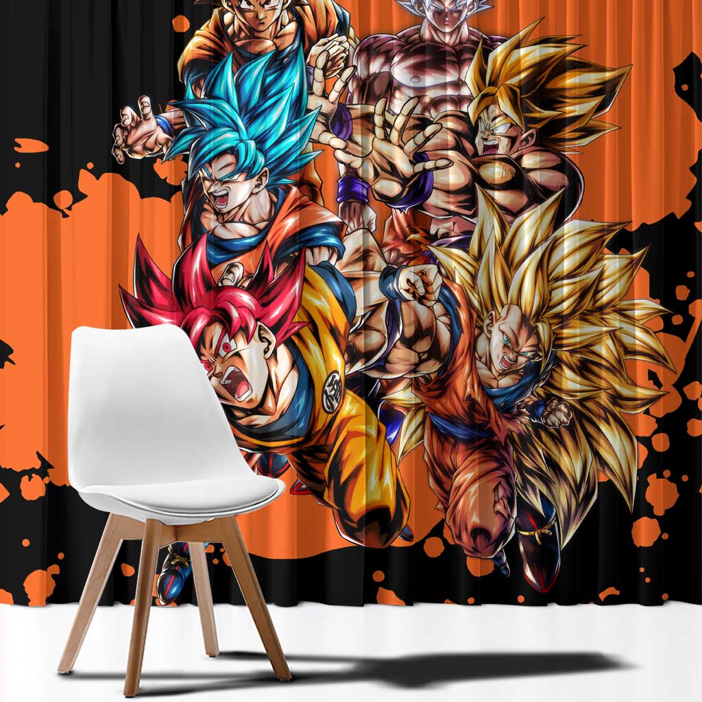 Son Goku - Dragon Ball Window Curtain Anime Style