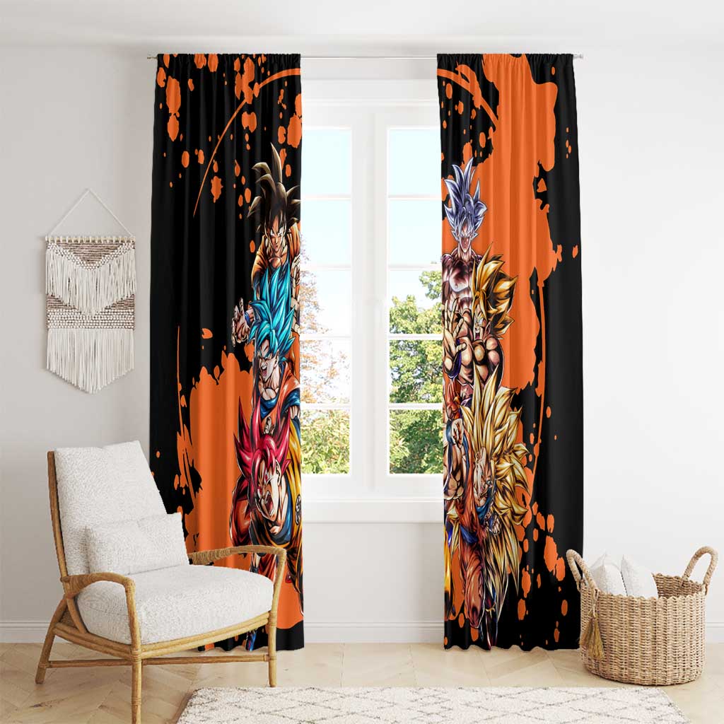 Son Goku - Dragon Ball Window Curtain Anime Style