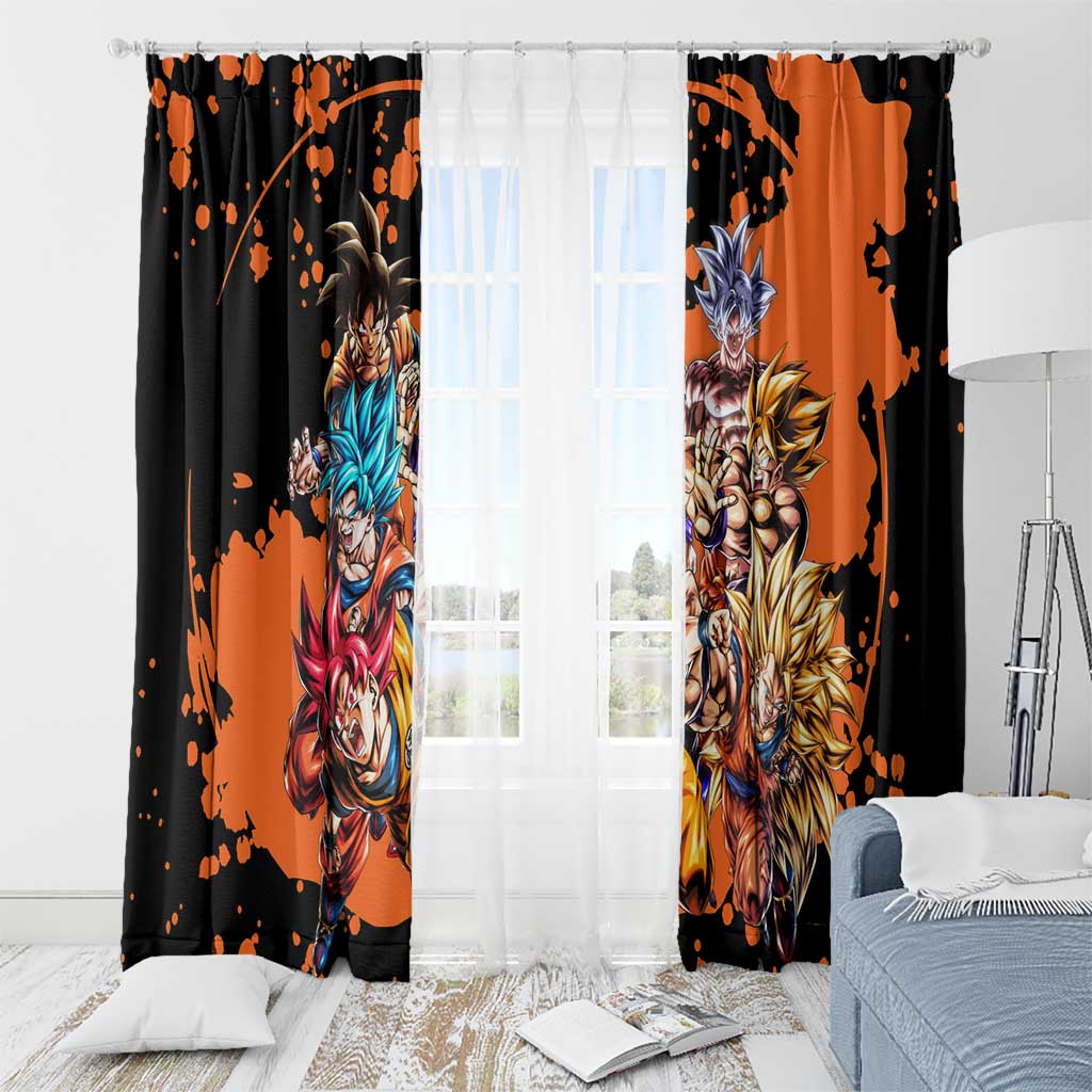 Son Goku - Dragon Ball Window Curtain Anime Style