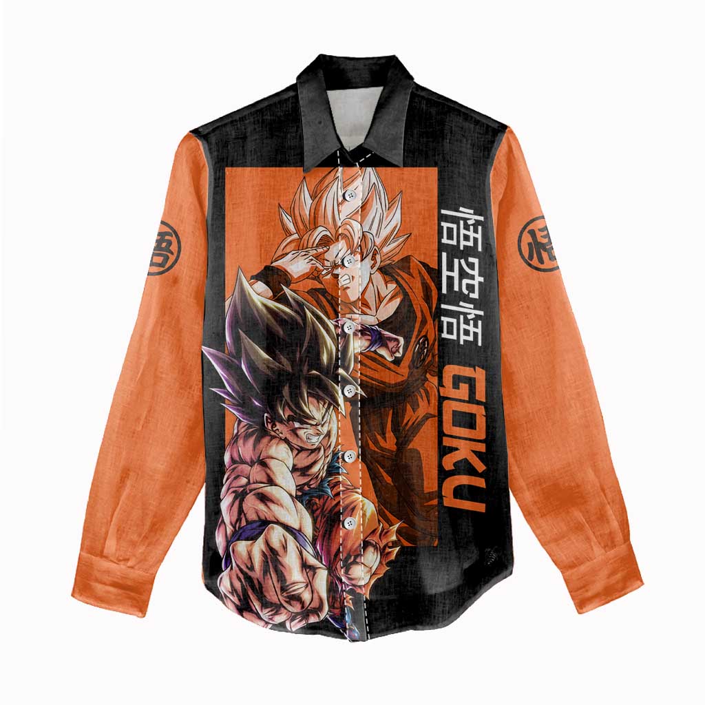 Son Goku - Dragon Ball Women Casual Shirt Anime Style
