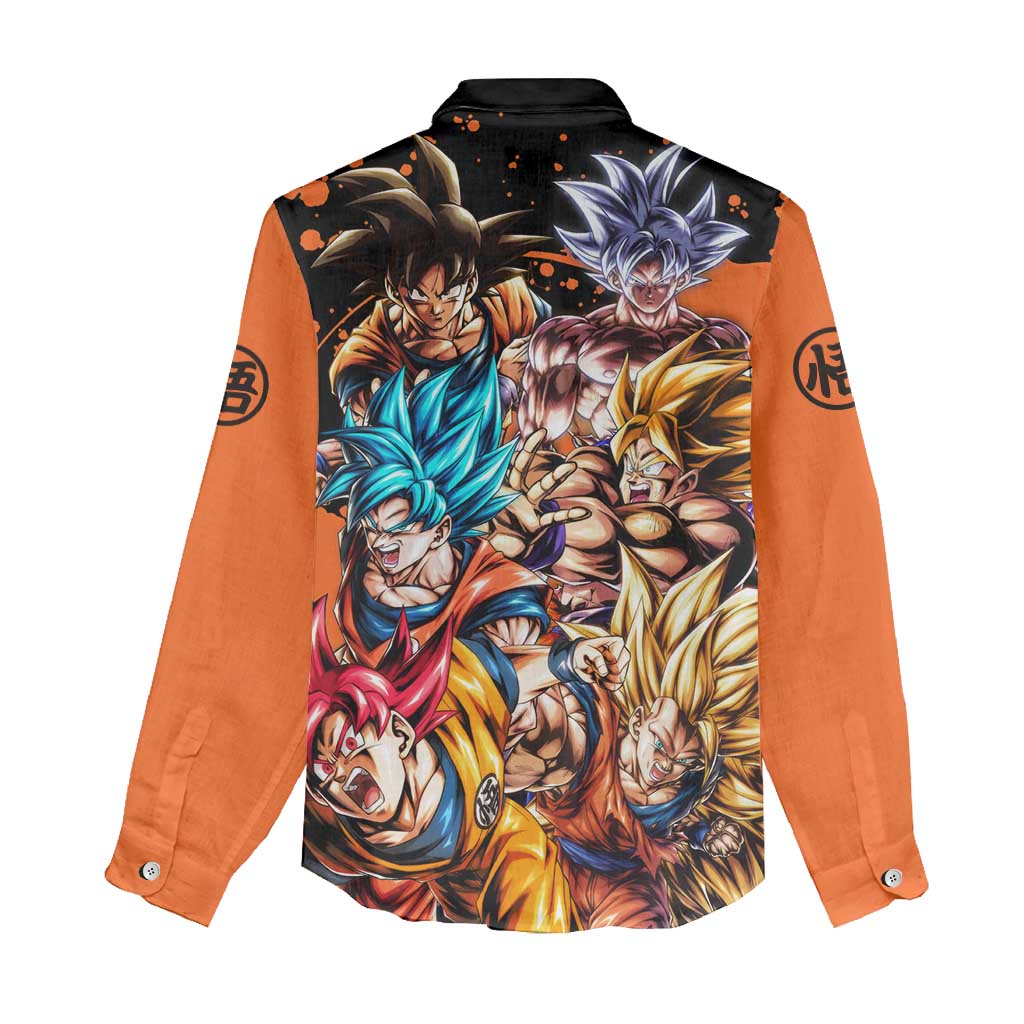 Son Goku - Dragon Ball Women Casual Shirt Anime Style