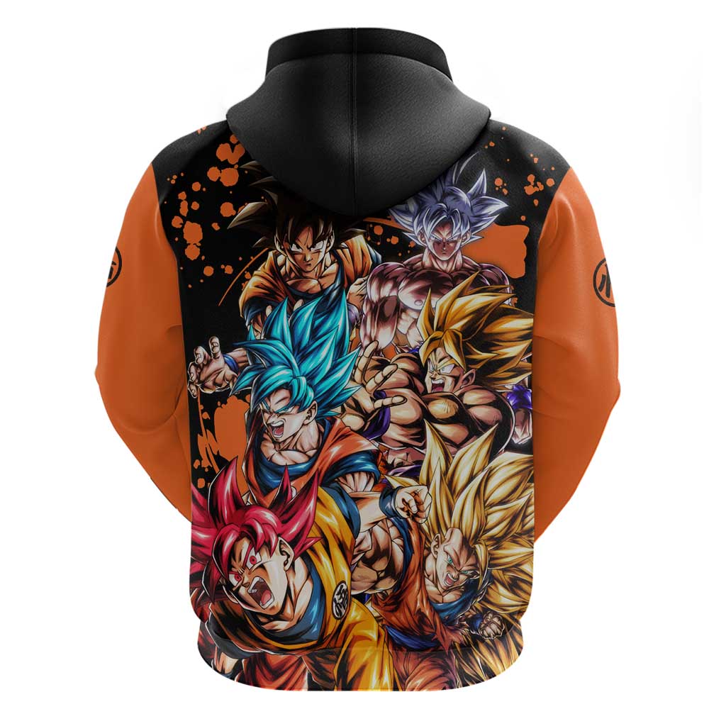 Son Goku - Dragon Ball Zip Hoodie Anime Style
