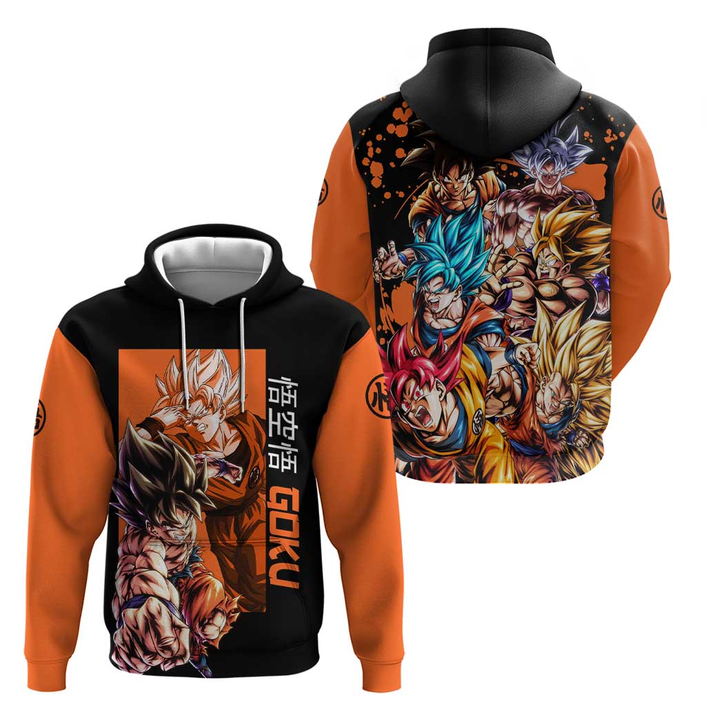 Son Goku - Dragon Ball Zip Hoodie Anime Style