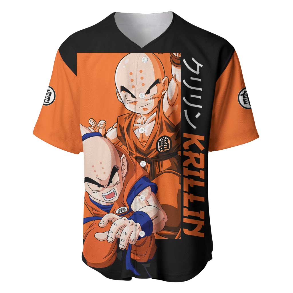 Krillin  - Dragon Ball Baseball Jersey Anime Style