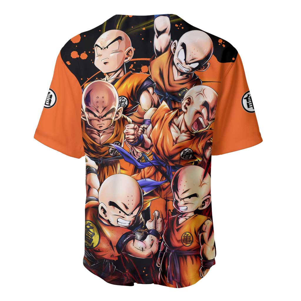 Krillin  - Dragon Ball Baseball Jersey Anime Style