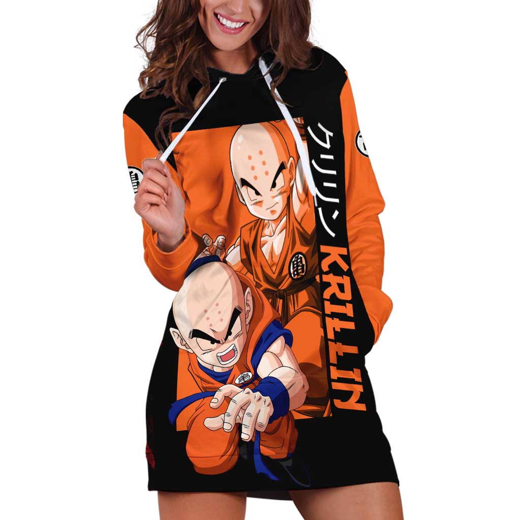 Krillin  - Dragon Ball Hoodie Dress Anime Style