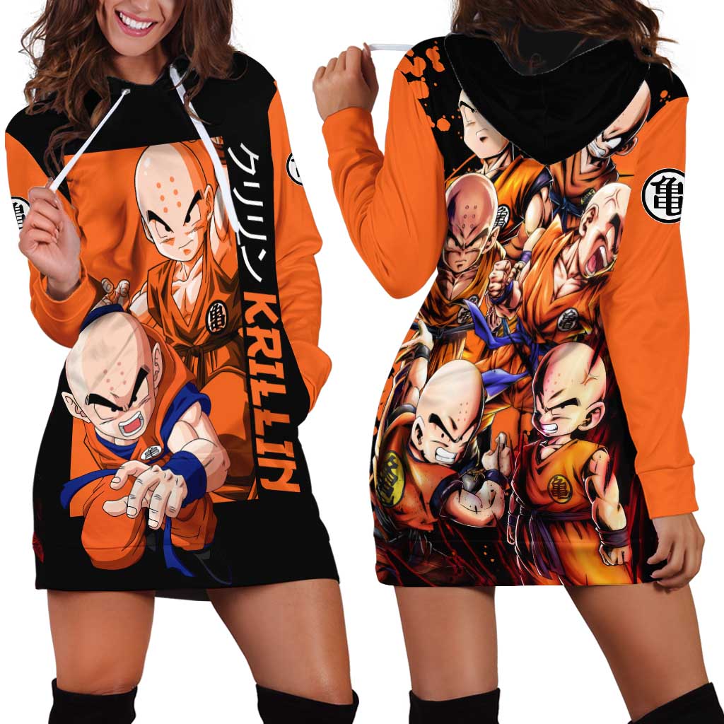 Krillin  - Dragon Ball Hoodie Dress Anime Style