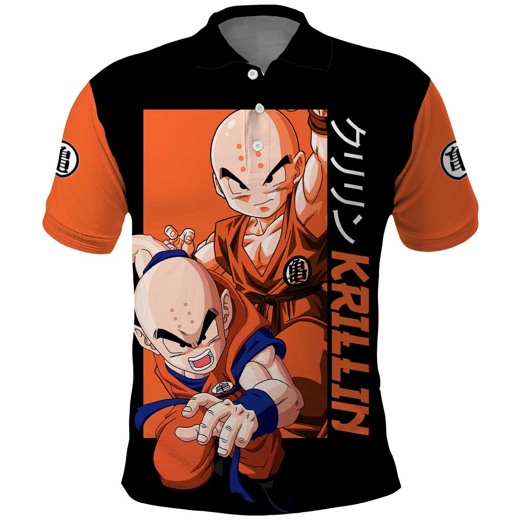 Krillin  - Dragon Ball Polo Shirt Anime Style
