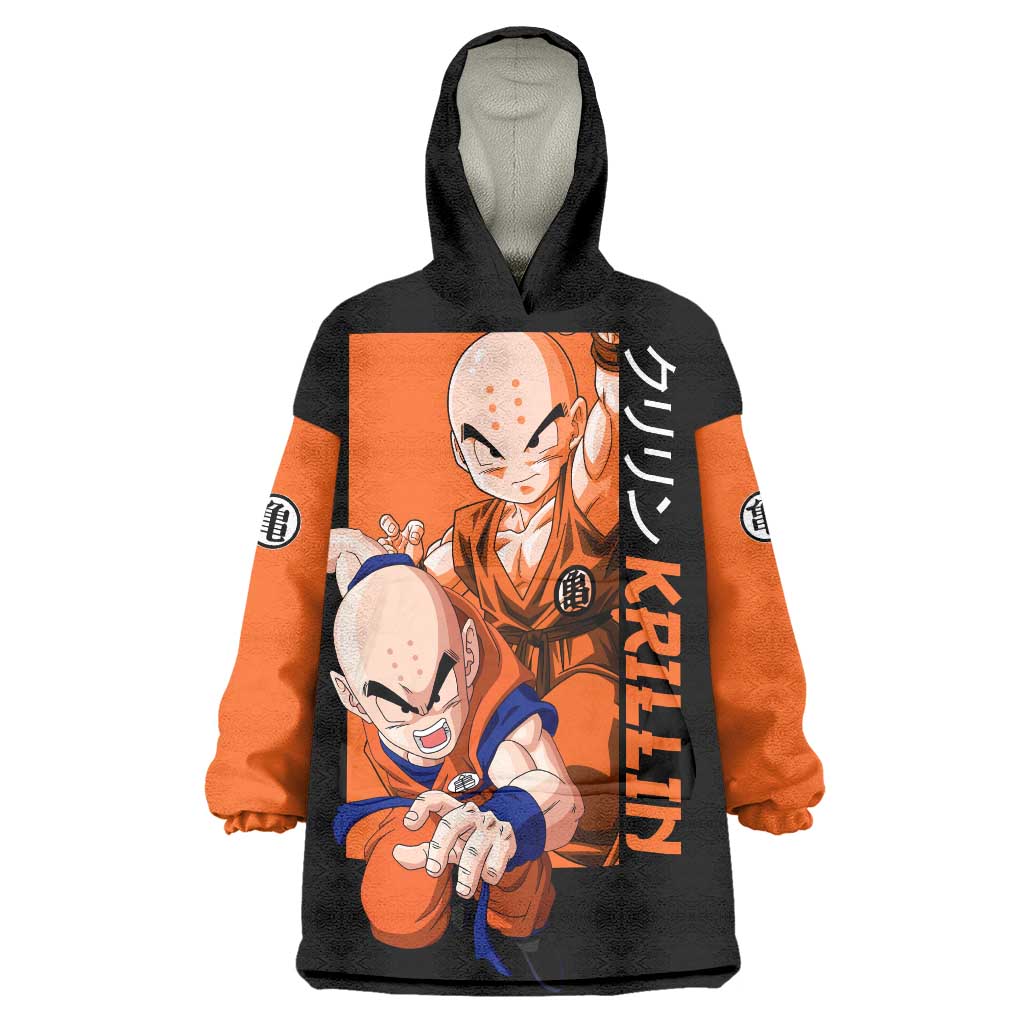 Krillin  - Dragon Ball Wearable Blanket Hoodie Anime Style